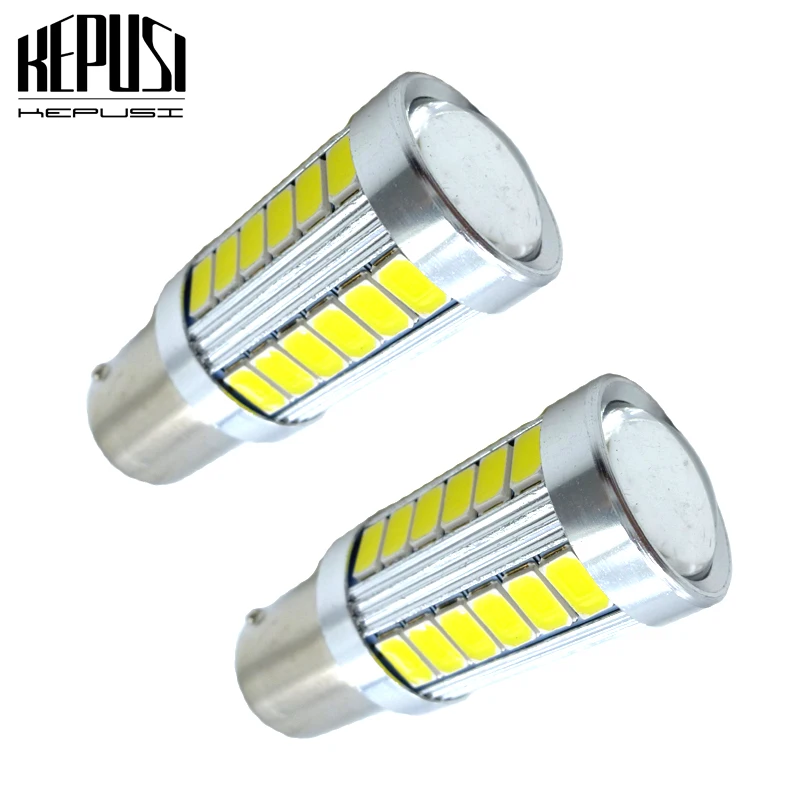 2x1157 Автомобильный светодиодный фонарь BAY15D S25 P21/5 Вт белый 12 В 6 5630 33SMD задний