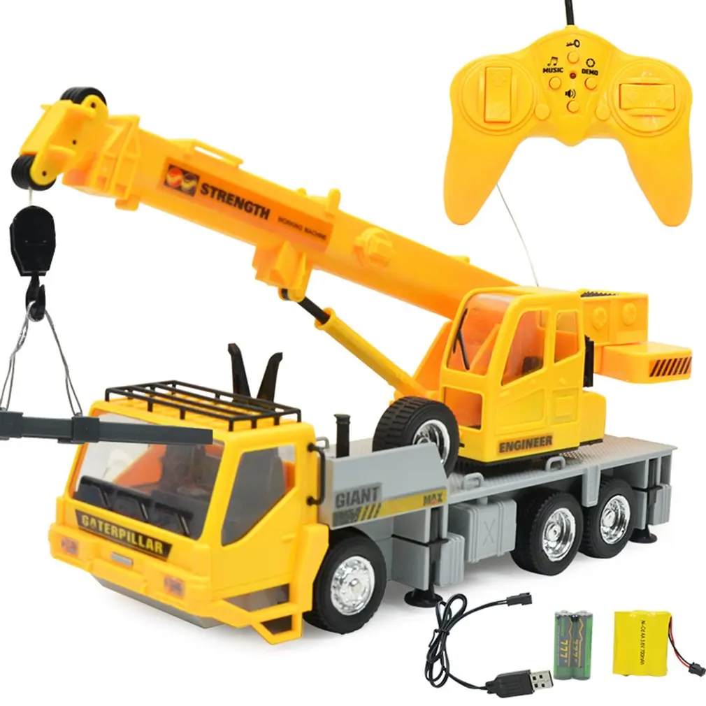  Children Gift Remote Control Crane Hobby Kid Lift Construction Engineering Car Model Machinery Towe