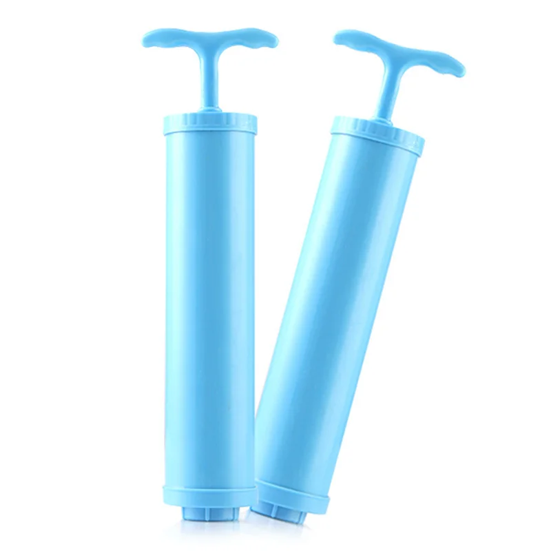 

Random Color Manual Transparent Vacuum Bag Hand Pump Storage Bag Vacuum Compression Air Pump Home Storage Tool