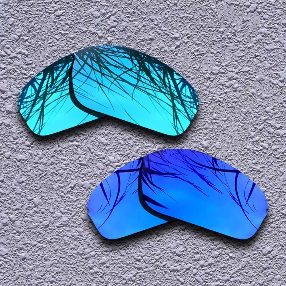 Blue-Purple 2 пары поляризованных сменных линз для солнцезащитных очков в стиле Оукли с полупроводниковым покрытием 2,0-несколько вариантов - Цвет линз: Blue-Purple