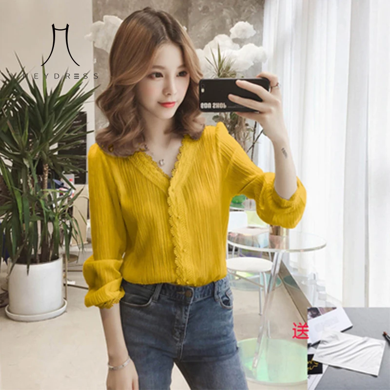 Heydress 2020 сплошные кружевные лоскутные плиссированные элегантные женские рубашки