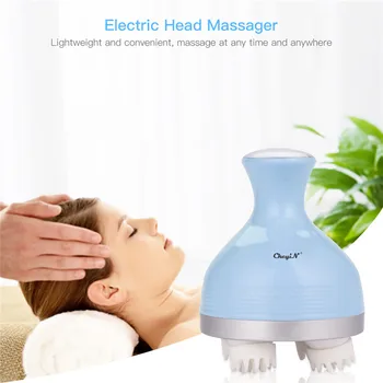 

3D Waterproof Charging Therapy Acupuncture Points Head Massager Silicone Comb Stress Fatigue Relief Promote Blood Circulation
