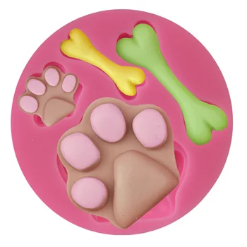 

Baking Molds Bone Dog Paw Silicone Mold Cake Decorating Tools Cookie Cutter Pastry Accessory Kitchen Accessoriess