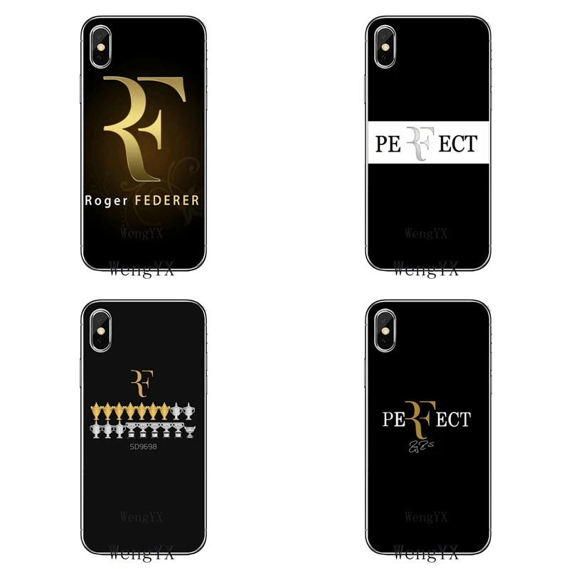

roger federer Tennis Star RF Logo Soft cover case For Samsung Galaxy S10 A10 A30 A40 A50 A60 A70 A6s A8 A9s J4 J6 Plus J8 2018