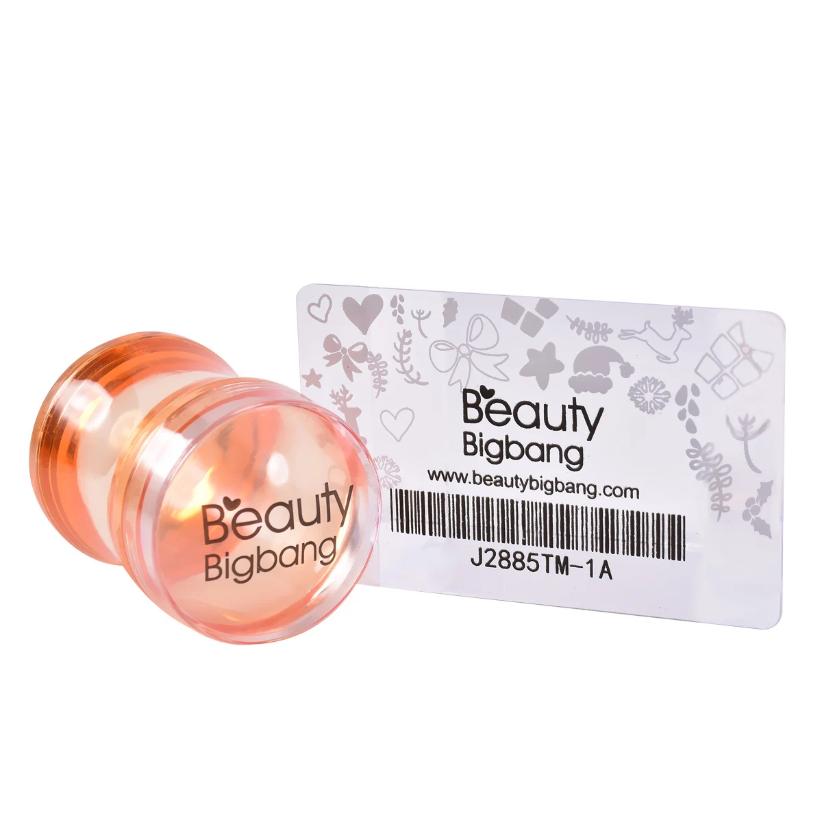 BeautyBigBang пластиковая силиконовая головка штамповка+ резиновый штамп для скребок для ногтей прозрачная Желейная Цветочная ручка для дизайна ногтей штамп пластины наборы