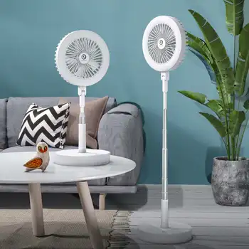 

Digoo Retractable Folding Fan Portable Mini Air Cooler Fan with Touch Control Timing USB Charging Fan Suitable for Family Travel