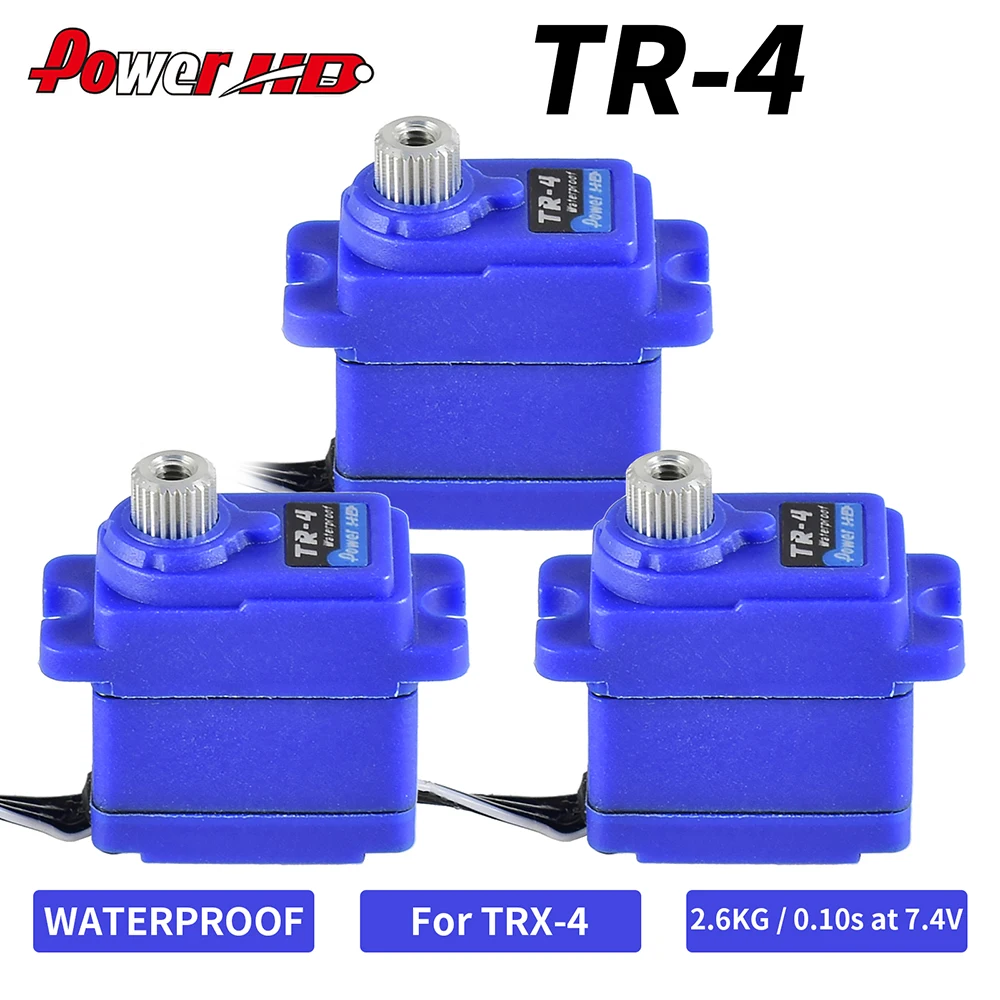 Водонепроницаемый металлический сервопривод PowerHD TR-4 TR4 Mini 7 4 V 2 6 KG для Traxxas TRX4