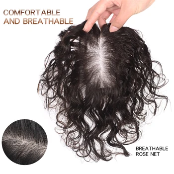 

Top Head Toupees Synthetic Straight Black Brown Clip In Air Bangs Closure Women Toupee With Bangs synthetic Straight Artificial