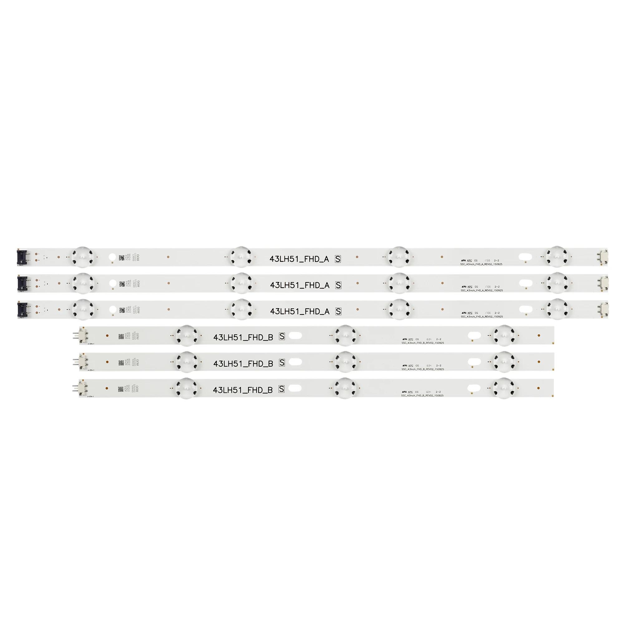 6 шт. светодиодный подсветка бар для LG 43LH590V 43LF510V 43LF5100 43LH5100 43LH570A 43LH520V 43LH511T 43LH513V 43LJ515V