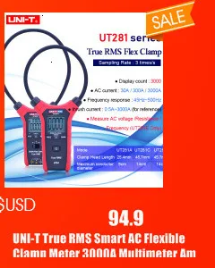 UNI-T UT210D цифровые клещи мультиметр True RMS AC/DC ток емкость Тестер Цифровой Мультиметр LCR метр Мегаомметр
