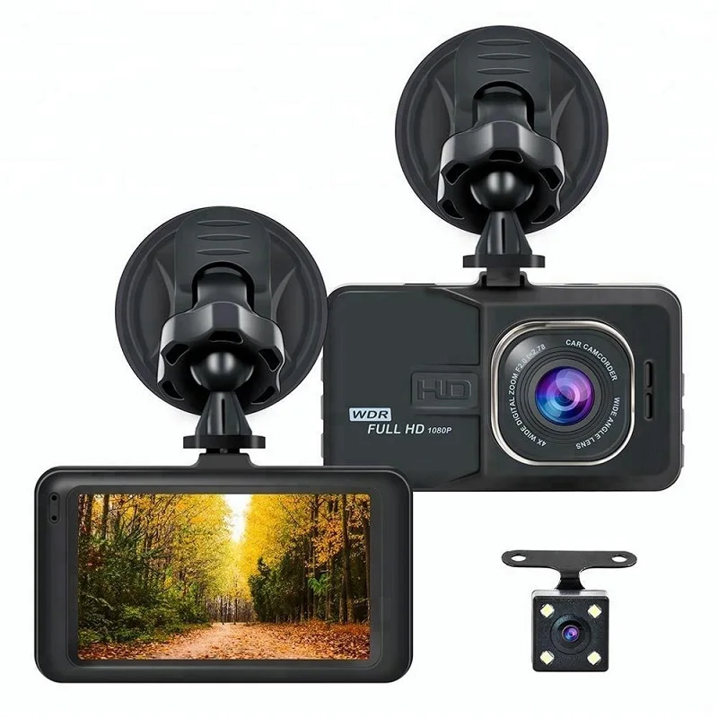  Dual LensFull HD 1080P Digital Camera 170 Degrees New Angle 3.0 Inch Portable Car DVR Camera T626 D