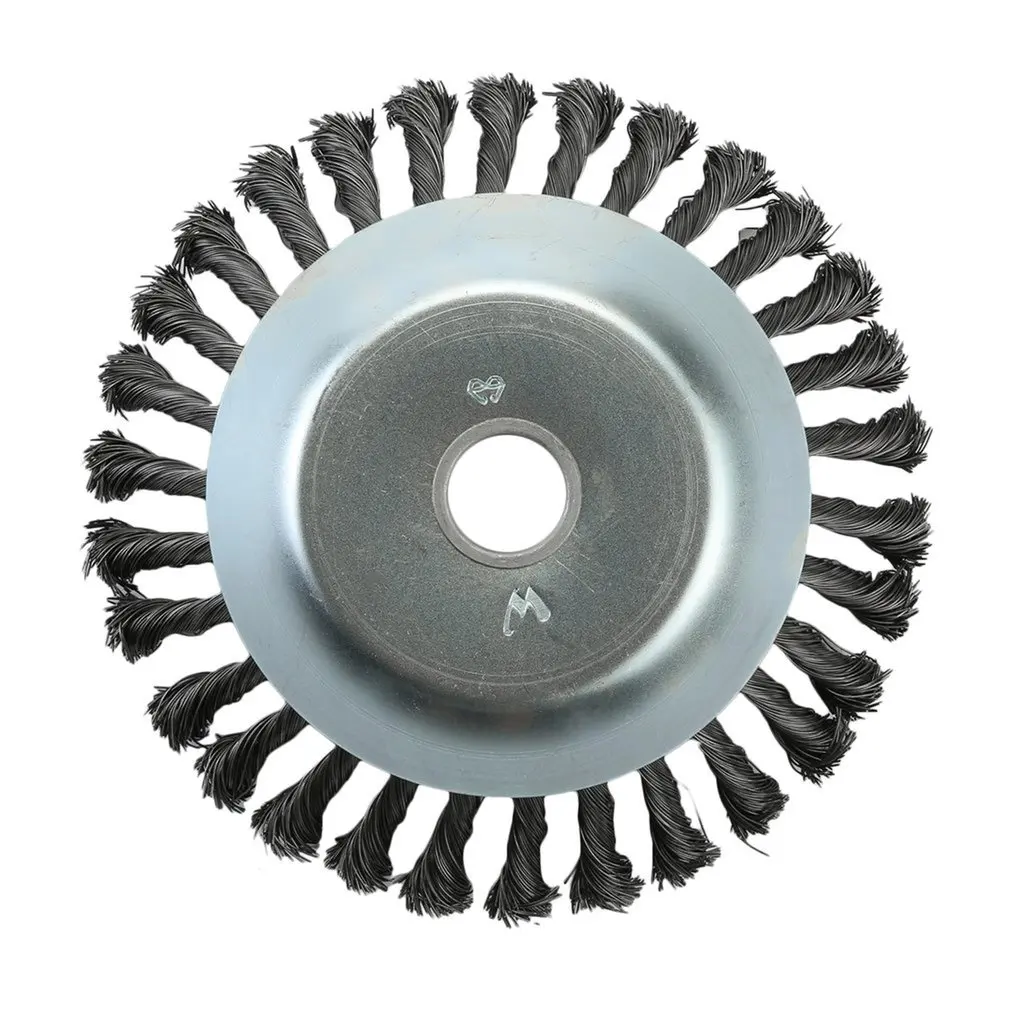 Щетка для сорняков вращающееся соединение твист узел стальная Проволока Колесо щетка диск ландшафтный дизайн и резка Оросительная техника аксессуары