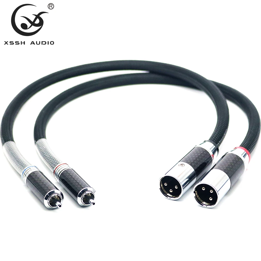 RCA Kabel YIVO XSSH Hallo-end HIFI FA-220 PVC 2 Core Reinem Kupfer OFC PCOCC Gold Weibliche XLR zu männlichen XLR Stecker Audio Kabel Draht Linie