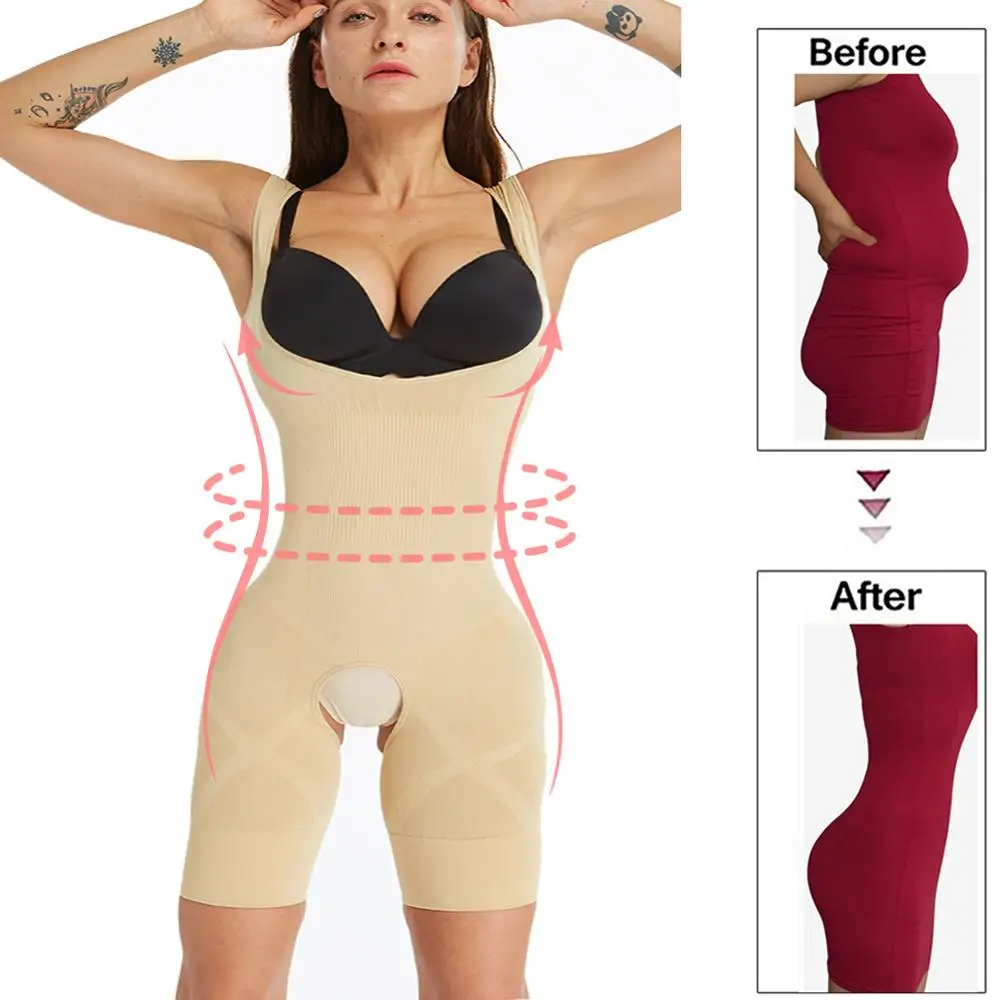 +MD Fajas sin Costuras para Mujer Control de la Barriga Faja Media Cintura Body Shaper Body Corset 