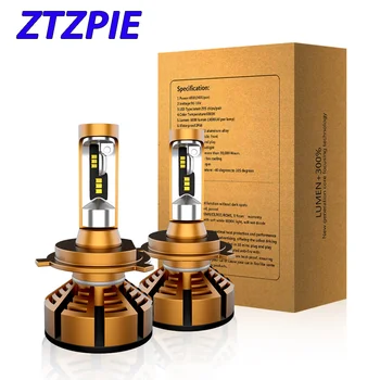 

ZTZPIE 12V 6000K 20000LM 9005 H1 H4 Mini Model Turbo Led Headlight H7 H11 9006 Decoding Led Bulbs Super Bright ZES Fog Light