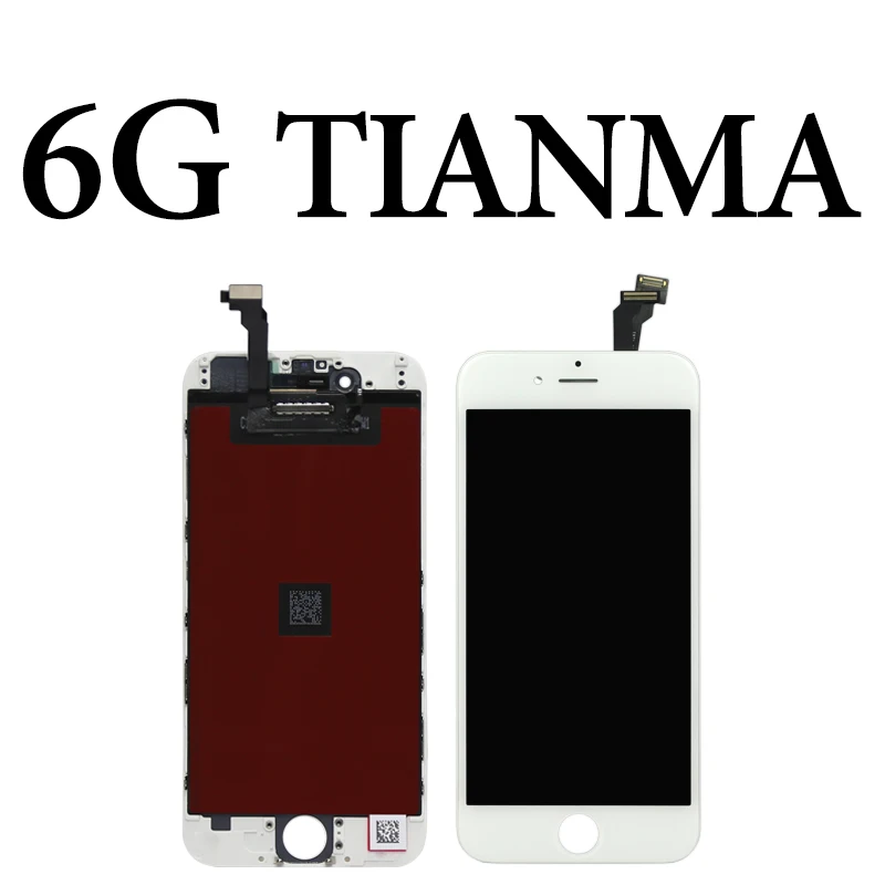 for iphone 6G white Премиум Версия Tianma для iPhone 5S, SE 6 6S Plus 7 8 Plus ЖК сенсорный экран Стекло сборка Бесплатный подарок без битых пикселей - Цвет: for iphone 6G white