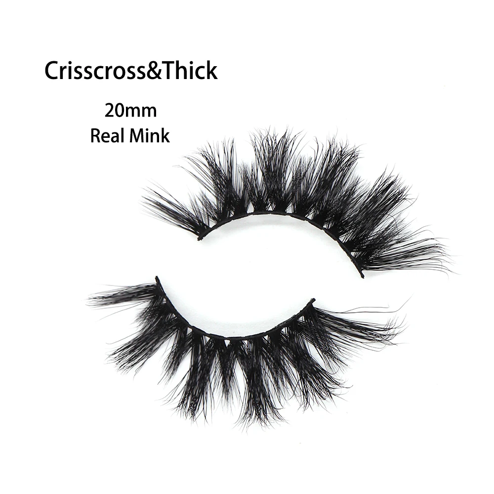 

Showerstar Eyelashes 3D Mink Lashes Fluffy Soft Wispy Volume Natural Long Cross False Eye Lashes Reusable E14
