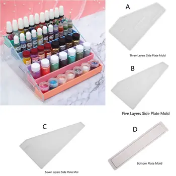 

Jewelry Resin Pigment Bottles Storage Silicone Resin Molds Bottle Display Rack Trays Epoxy Casting Molds Art Craft Tools