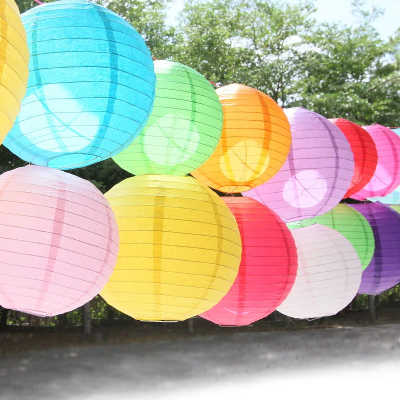 Lanternes En Papier Suspendues – Lot De 25 – Rouge, Bleu, Blanc – Tailles 4 à 12 Pouces – Décoration Fête, Mariage, Anniversaire – Style Chinois/Japonais