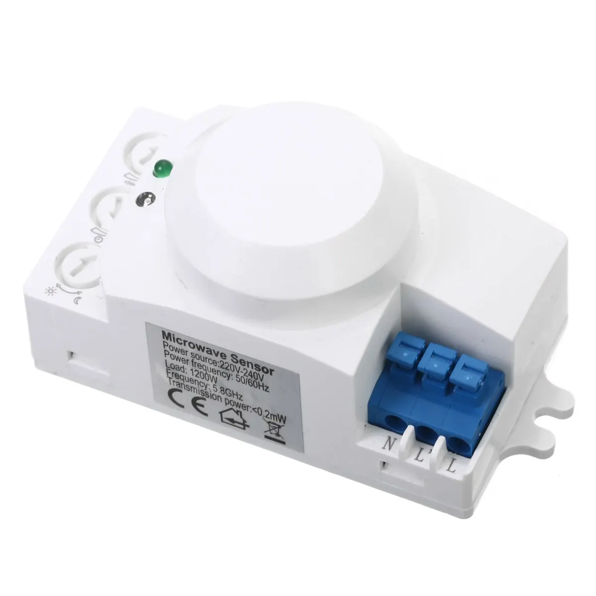 220V 5.8GHz Microwave Movement Motion Switch Radar Sensor Light Switch 360 Degree Smart Detector For Lighting