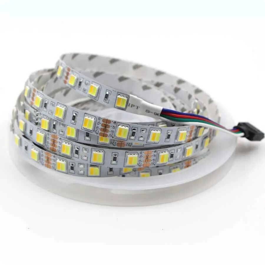 

Double Color LED Strip Light SMD 2835 5050 180Leds/m CW/WW Dual White CCT DC 24V