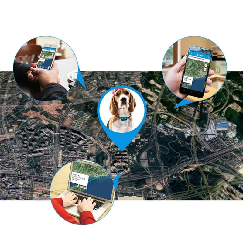 Локатор для домашних животных gps трекер ошейник Водонепроницаемый Анти-потеря голосового вызова позиционирования воротник gps