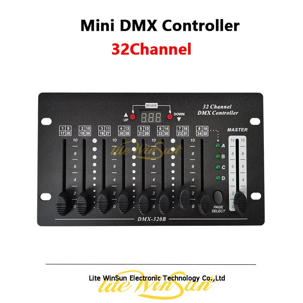 32 канальный DMX контроллер диджей диско консоль мини стол простой 512DMX