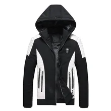 Мужская одежда, головной убор, съемные мужские шапки, сохраняющие тепло, хит цвета, Свободное пальто, утолщенная хлопковая стеганая одежда для мужчин