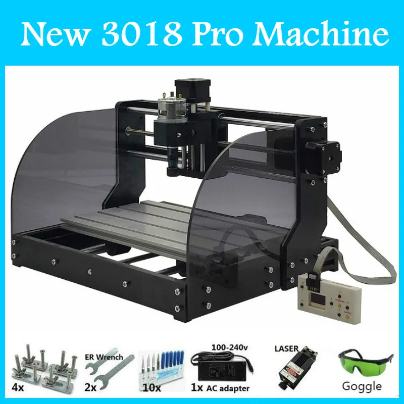 CNC 3018 PRO лазерный гравированное дерево фрезерный станок с ЧПУ GRBL ER11 Хобби DIY