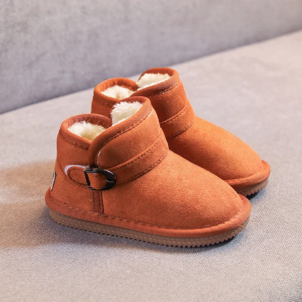 1 Pair Children Kids Snow Boots Warm Shoes Anti-slip Breathable for Winter Outdoor AN88