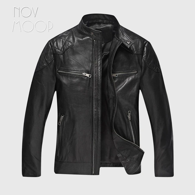 Genuine leather jacket men lambskin coats motorcycle jackets chaqueta moto  hombre veste cuir homme cappotto free shipping LT108 - AliExpress