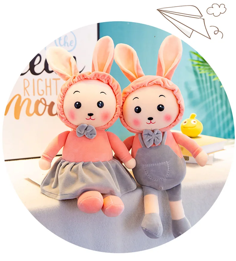 40cm Lovely Rabbit Doll Stuffed Toys Plush Animals Kids Toys for Girls Boys Kawaii Baby Plush Toys Cartoon Rabbit Soft Toys