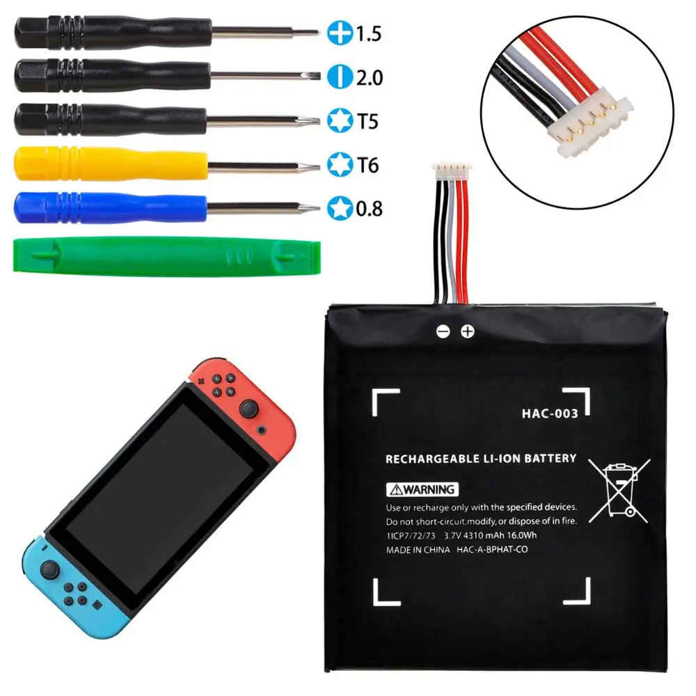 Аккумулятор для игровой консоли Nintendo Nitendo Switch 4310 мАч 1 шт.|Батареи| |