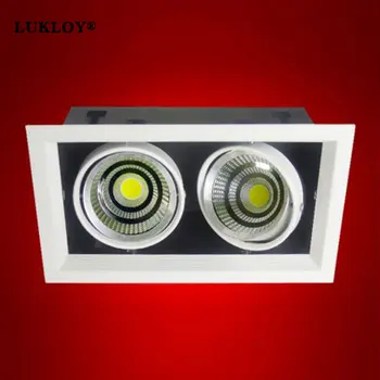 

Super Bright Recessed LED Dimmable Down Light COB 6W 9W 12W 15W Spot Decoration Ceiling Lamps AC Single Head/Double/Three