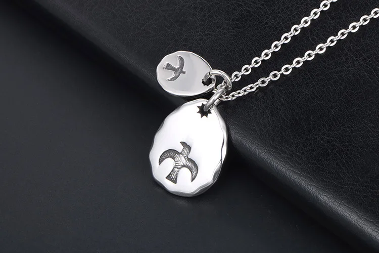 商务男金顶飞鹰吊坠 钛钢项链手链吊坠 (21)