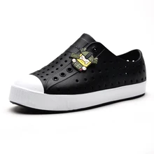 Детская обувь; летняя обувь для мальчиков; пляжная водонепроницаемая обувь на плоской подошве; Сабо; яркие цвета; сандалии из ЭВА для девочек; размеры 28-35