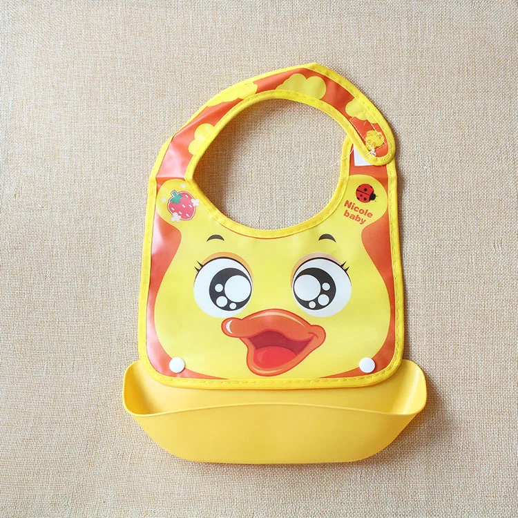 New Style BABY'S Silicone Bib Children-in-Stereo-Dismantling Baby Feeding Bib Mom And Baby Agent to Join
