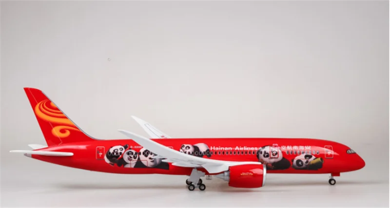 Коллекция 1:130 самолета из смолы Boeing 787 модель самолета Hainan Airlines с подсветкой на колесах для детей и взрослых
