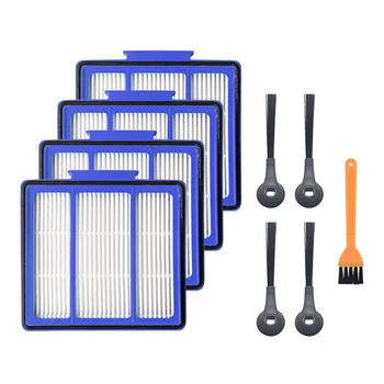 

Replacement Parts Kit for Shark 4 Pack HEPA Filters 4 Side Brushes Replacement Set for Shark S1000 Robot Vacuum Clean