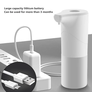 

ABS Soap Dispenser For Kitchen Bathroom Dispensador Touchless 350ML Automatic Liquid Soap Dispenser Smart Sensor Soap