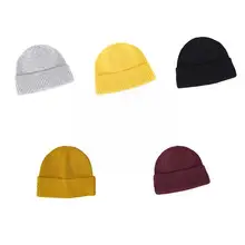 

Men's Fashion Knitted Hat Warm Woolen Hat Winter Retro Hat Hat Loose Hat Hip Cold Melon Hop Boundless Casual Beanie Accesso G6x1