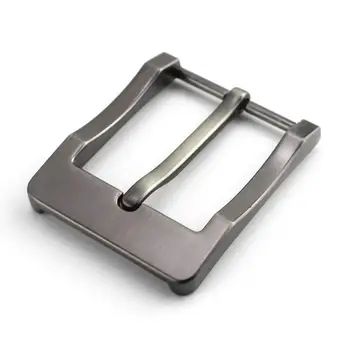 

Metal 4cm Belt Buckle Men's Casual End Bar Heel bar Single Pin Belt Half Buckle Leather Craft Jeans Webbing fit for 38mm belt