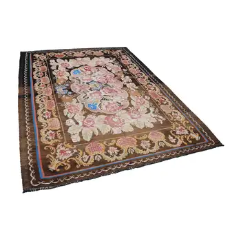 

209x293 Cm Black Handmade Vintage Moldovan Rugs Rug-7x10 Ft