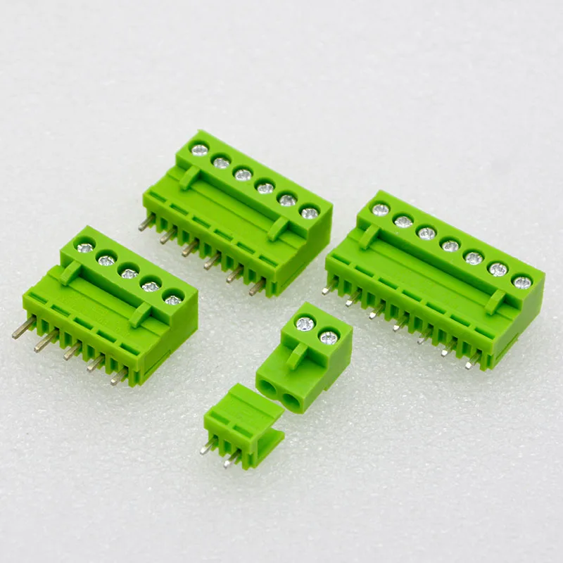 100Set New 2P3P4P5P6P8P HT5.08mm Spacing Terminal Connector Terminal Straight Bending Special Wholesale Free Shipping TO Russia