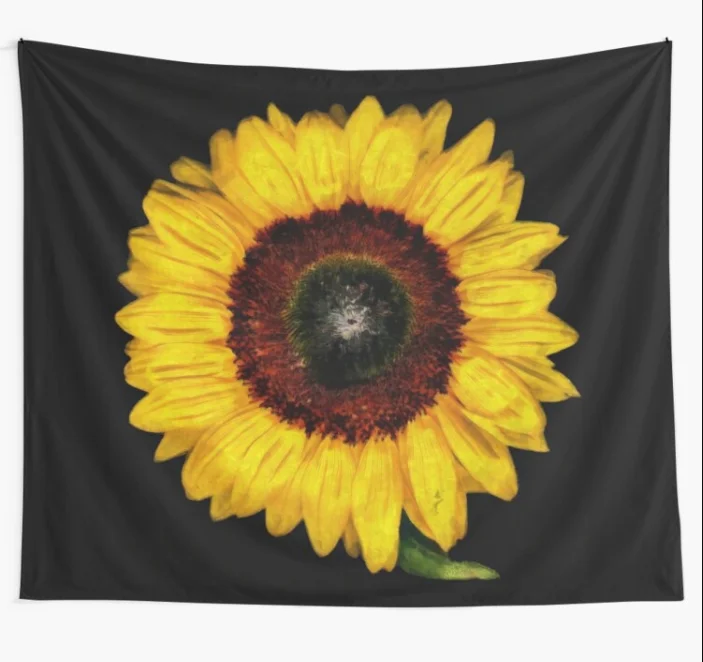 

Sunflower Tapestry Boho Mandala Tapestries Witchcraft Hippie Living Room Dorm Wall Hanging Blanket Home Decor