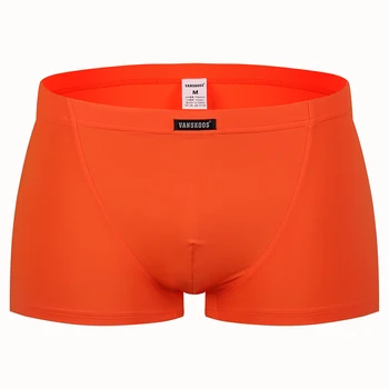 

Boxer Mens Male Underwear Summer Ice Silk Men Boxer Men's Sexy Underpants Transparent Breathable Shorts