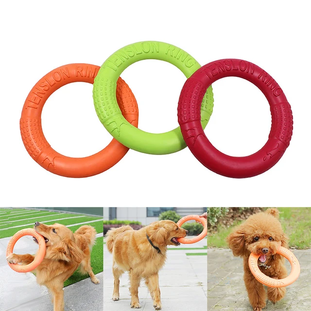 Flying Discs EVA Dog Training Ring Puller Resistant Bite Floating Puppy Toy Outdoor Interactive Game Playing Products Supply 2