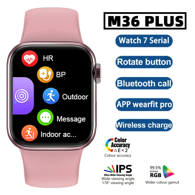 Smart Watch Wearfitpro app iwo serie 7 woman smartwatch M36 PLUS For men  Watches PK HW22 PLUS DT100 PRO MAX W37 PRO|Smart Watches| - AliExpress