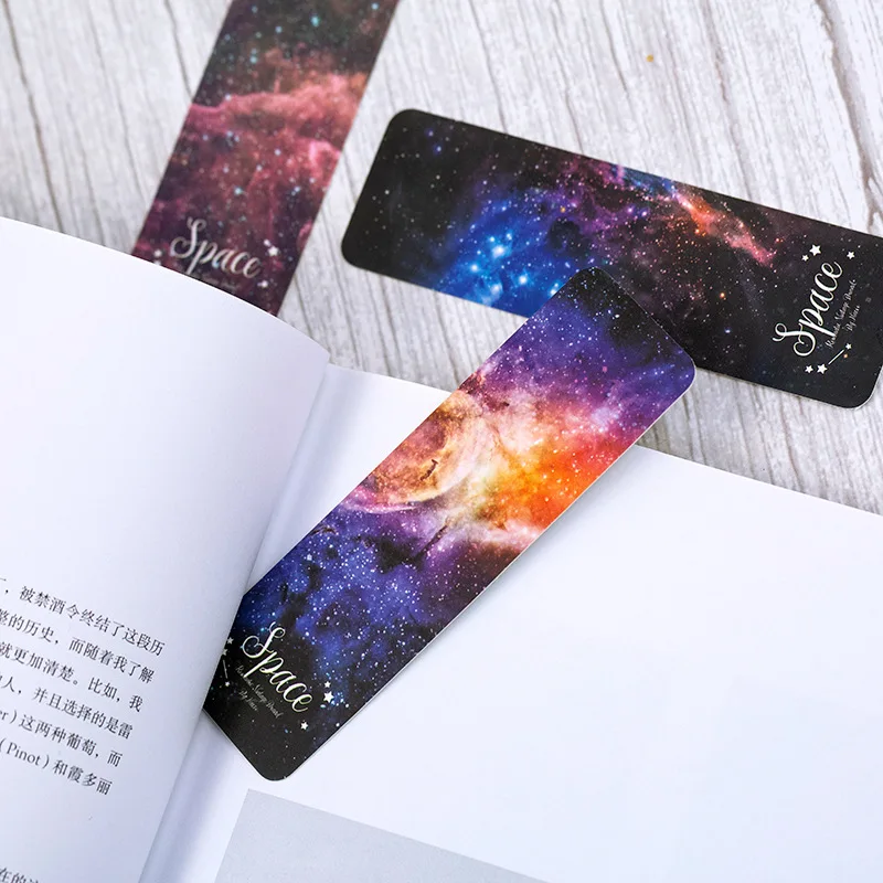 Paper Bookmark 28 pcs/pack Cute Girl Roaming Space for Reading Books Share Markers School Student Office Stationery