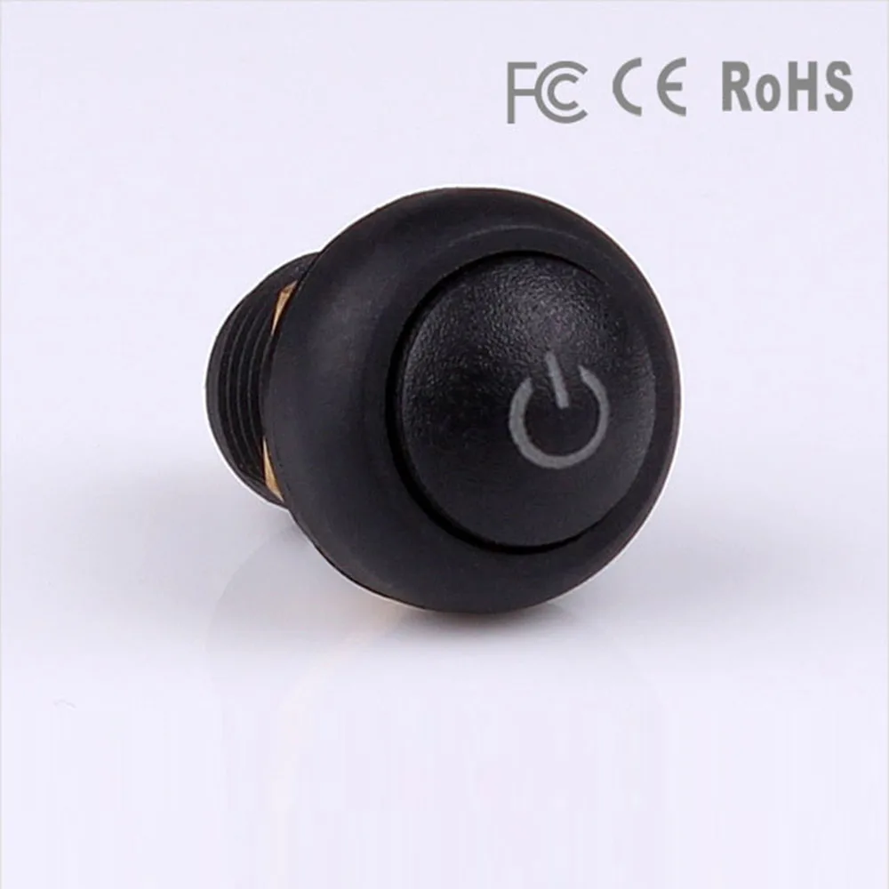 momentâneos e travamento, normal aberto, símbolo especial, tipos IP67, 10 peças, 12mm